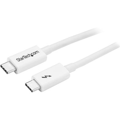StarTech.com 2m Thunderbolt 3 Cable - 20Gbps - White  (TBLT3MM2MW)