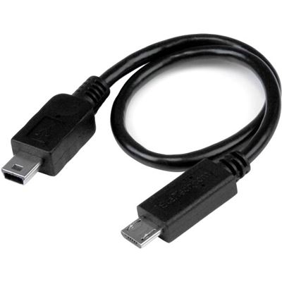 StarTech.com USB OTG Cable - Micro USB to Mini USB  (UMUSBOTG8IN)