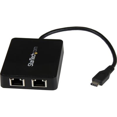 StarTech.com USB-C TO DUAL GIGABIT ETHERNET ADAPTER (US1GC301AU2R)