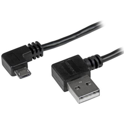 StarTech.com Micro-USB Cable with Right-Angled (USB2AUB2RA1M)