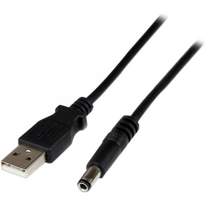 StarTech.com 1m USB to Type N Barrel 5V DC Power Cable (USB2TYPEN1M)
