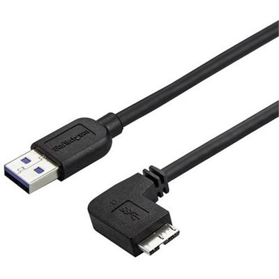 StarTech.com Slim Micro USB 3.0 Cable - M/M - Right (USB3AU50CMRS)