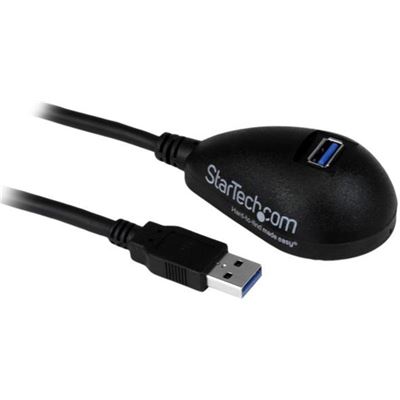 StarTech.com 5 ft Black Desktop SuperSpeed USB 3.0 (USB3SEXT5DKB)