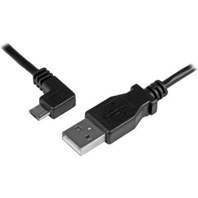 StarTech.com Micro-USB Charge-and-Sync Cable M/M - Left (USBAUB1MLA)