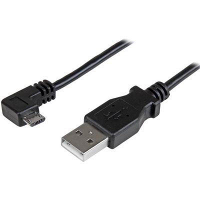 StarTech.com Micro-USB Charge-and-Sync Cable M/M - Right (USBAUB1MRA)
