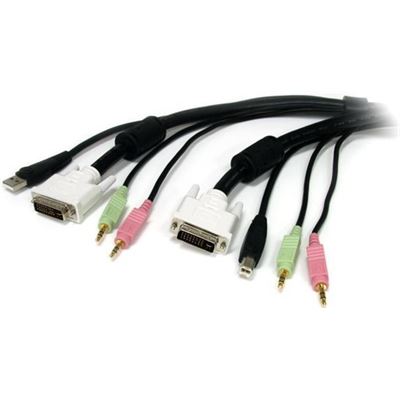 StarTech.com 3m 4-in-1 USB DVI KVM Cable with Audio (USBDVI4N1A10)