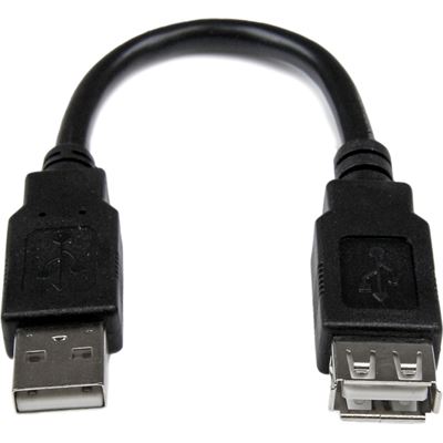 StarTech.com 6in USB 2.0 Extension Adapter Cable A to A (USBEXTAA6IN)