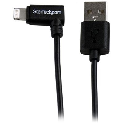 StarTech.com 1m 3ft Angled Black Apple 8pin Lightning (USBLT1MBR)