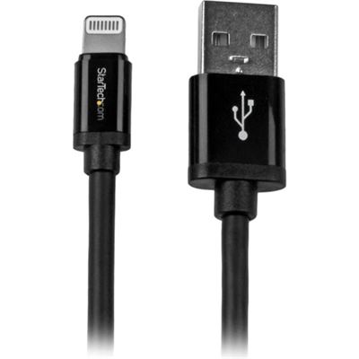 StarTech.com 2m (6ft) Long Black Apple 8-pin Lightning (USBLT2MB)
