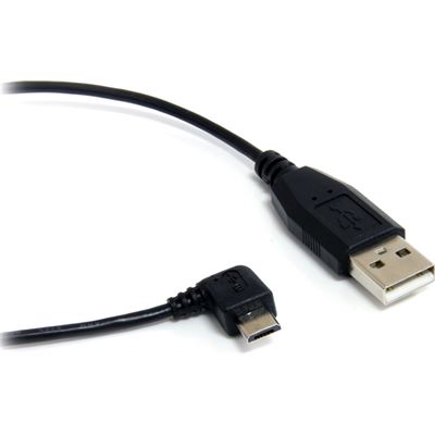 StarTech.com 3 ft / 91cm Micro USB Cable - A to Right (UUSBHAUB3RA)