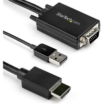 StarTech.com 3m (10ft) VGA to HDMI Adapter Cable with (VGA2HDMM3M)