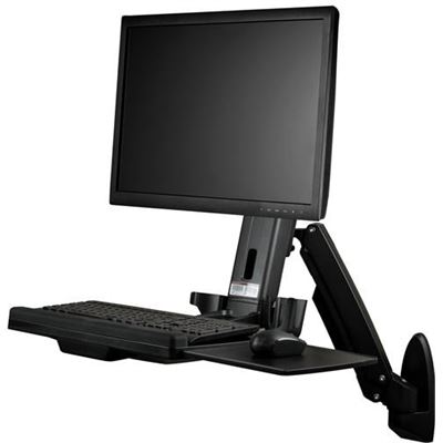 StarTech.com StarTech Wall-Mounted Sit-Stand Desk - Single (WALLSTS1)