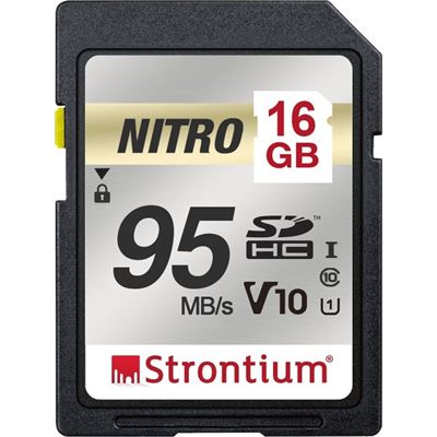 Strontium Technology 16GB NITRO 95MB/S UHS-I U1 V10 (SRN16GSDU1QR)