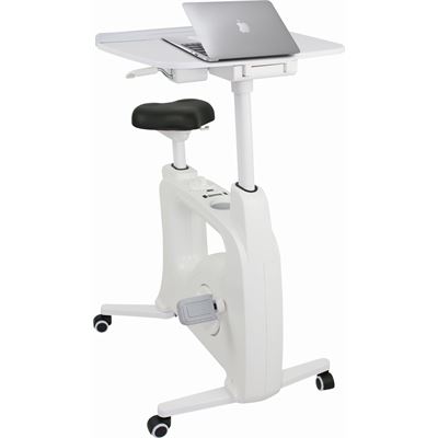 Sylex Spindesk with Laptop Tray - White (FTSPINDESKPLWH)