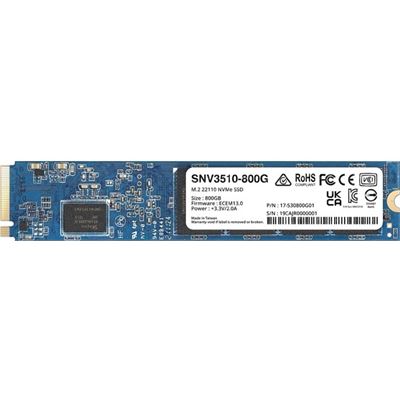 Synology M.2 NVMe SSD, 800GB, COMPATIBLE WITH M2D18 (SNV3510-800G)