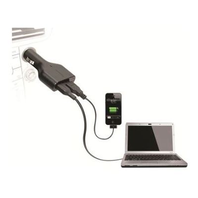 Targus 90W Laptop Car Charger + Phone/Tablet USB Charge (APD046AU)