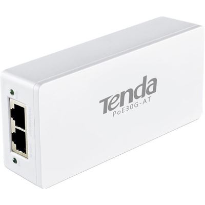 TENDA PoE30G-AT Gigabit PoE Injector, 802.3at/af, 30W (POE30G-AT)