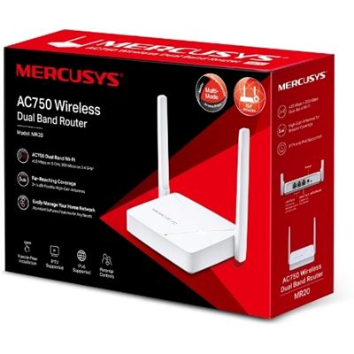 TP-Link Mercusys MR20 AC750 Wireless Dual Band Router, Up To (MR20)