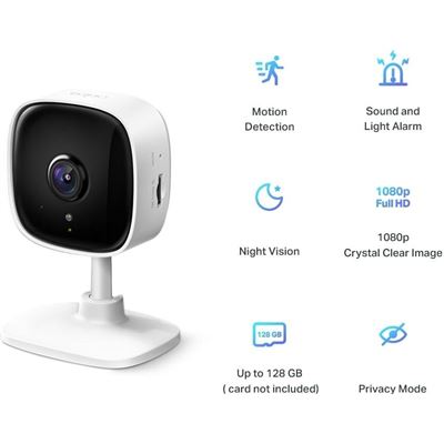 TP-Link Tapo C100 Home Security WiFi Camera, Day/Night (TAPOC100)