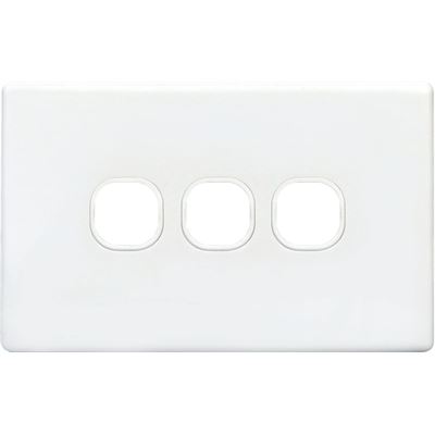Tradesave Switch Plate ONLY. 3 Gang Accepts all Tradesave (TSESW3-P)