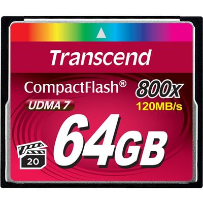 Transcend 64GB CF Card (800X) (TS64GCF800)
