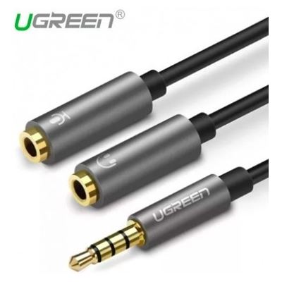 UGREEN 3.5mm male to 2 Female Audio Cable Aluminum Case (UG-30619)
