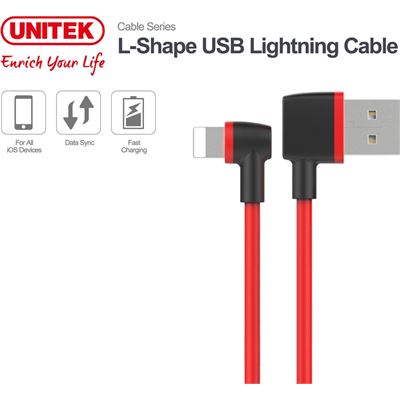 Unitek L-Shape USB Lightning Cable (C4047RD)