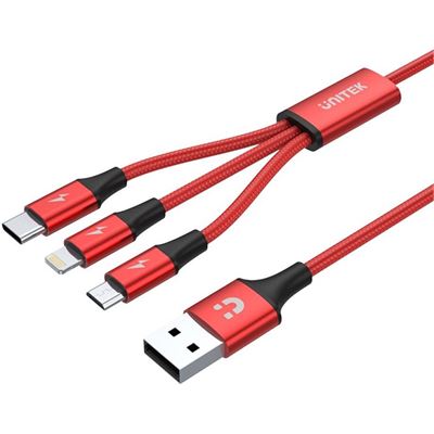 Unitek 3-in-1 (Type-C / Lightning / Micro) USB Charging (C4049RD)