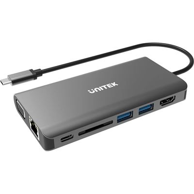 Unitek USB 3.1 Type-C Aluminium Multi-Port Hub with Power (D1019A)