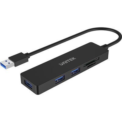Unitek USB 3.0 3-Port Hub with Built-in SD/MicroSD Card (H1108A)
