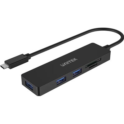 Unitek USB-C 3.0 3-Port Hub with Built-in SD/MicroSD Card (H1108B)