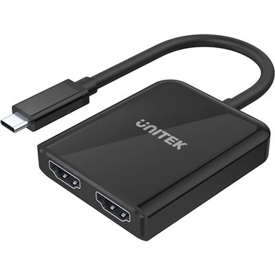 Unitek USB-C to Dual HDMI 4K Adapter with MST. 4K@60Hz HDMI (V1408A)