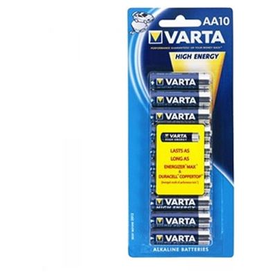 Varta High Energy Alkaline Batteries AA 10 Pack  (4906411410)