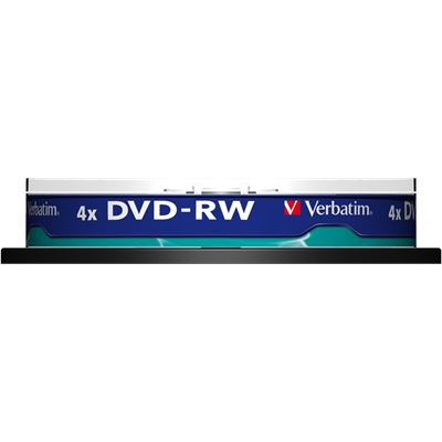 Verbatim DVD-RW 4.7GB 10Pk Spindle 4X (43552)