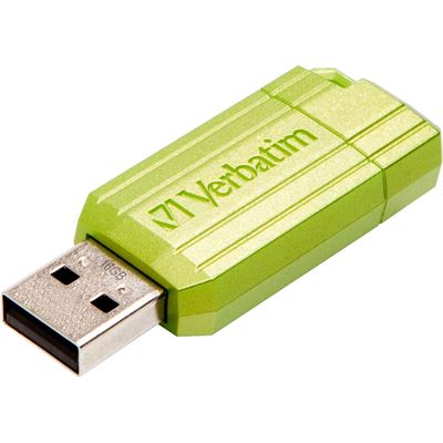 Verbatim Store'n'Go Pinstripe USB2.0 Flash Drive 16GB Green (49070)