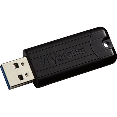 Verbatim USB3.0 Store N GO32GB Pinstripe Black P-Blist (49317)