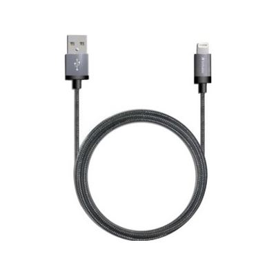 Verbatim Metallic Charge & Sync Lightning Cable - Black (64530)