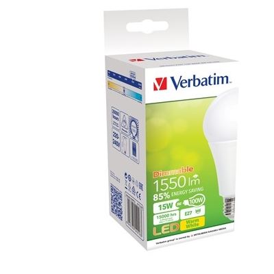 Verbatim LED Classic A 15W 1700lm 6500K Cool White E27 Screw (65260)