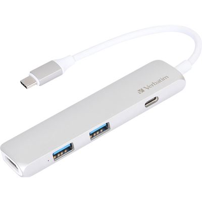 Verbatim USB-C 3.1 MULTI-PORT HUB WITH HDMI - SILVER (65281)