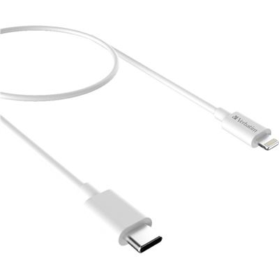 Verbatim CHARGE SYNC LIGHTNING TO USB-C CABLE 1M - WHITE (66582)