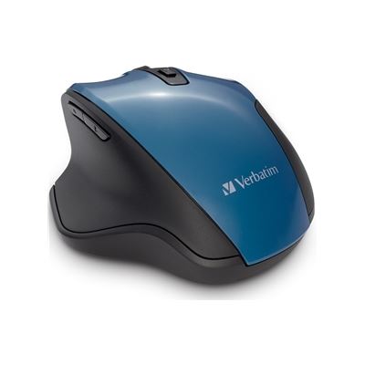 Verbatim Silent Ergonomic Wireless Blue LED Mouse - Teal (70244)