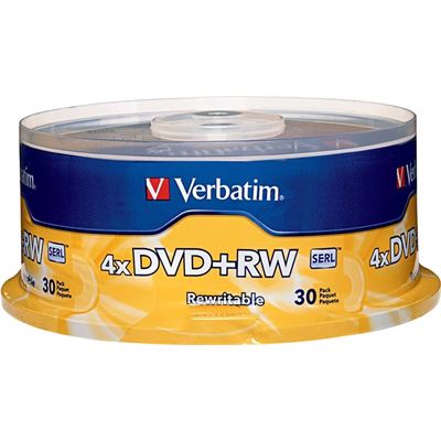 Verbatim DVD+RW 4.7GB 30Pk Spindle 4x (94834)