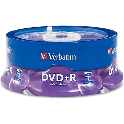 Verbatim DVD+R 25pk Spindle - 4.7GB 16x (95033)