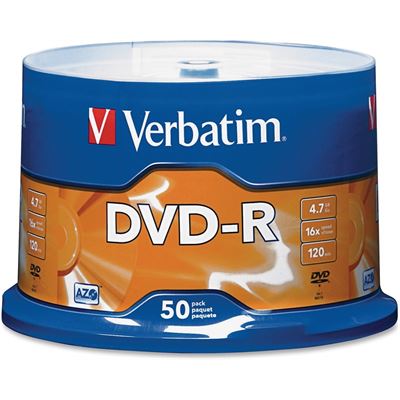 Verbatim DVD-R 50Pk Spindle - 4.7GB 16x (95101)