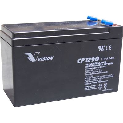 Vision CP1290, 12V 9AH battery APC RBC17 Compatible (CP1290)
