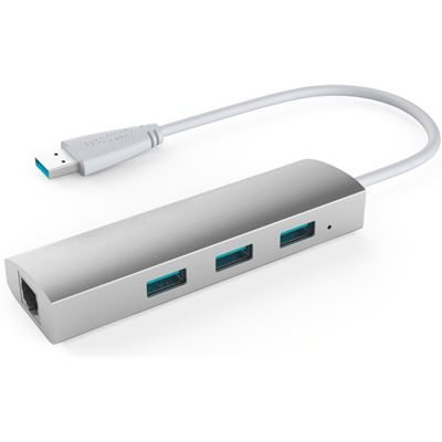 Wavlink USB 3.0 to 3-port Hub w/Gigabit Lan Adapter (WL-UH3031G)