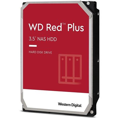 WD Red Plus 1TB 3.5' NAS HDD SATA3 5400RPM 64MB Cache CMR (WD10EFZX)