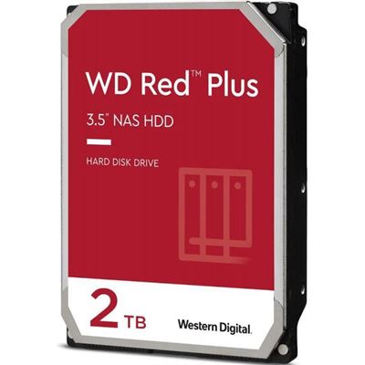 WD Red Plus NAS Hard Drive 3.5-Inch -Transfer Rate up to (WD20EFPX)