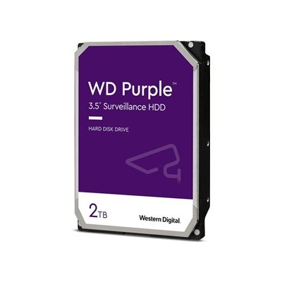 WD Purple 2TB 3.5' Surveillance HDD 5400RPM 64MB SATA3 (WD22PURZ)