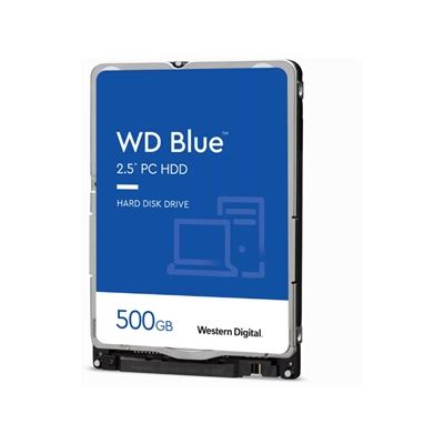 WD Blue 500GB SATA 2.5" 5400RPM 8MB 7mm HDD 2Yr Wty (WD5000LPZX)